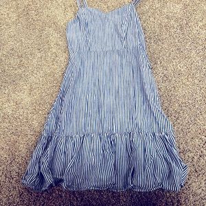 Blue and white striped Sun dress